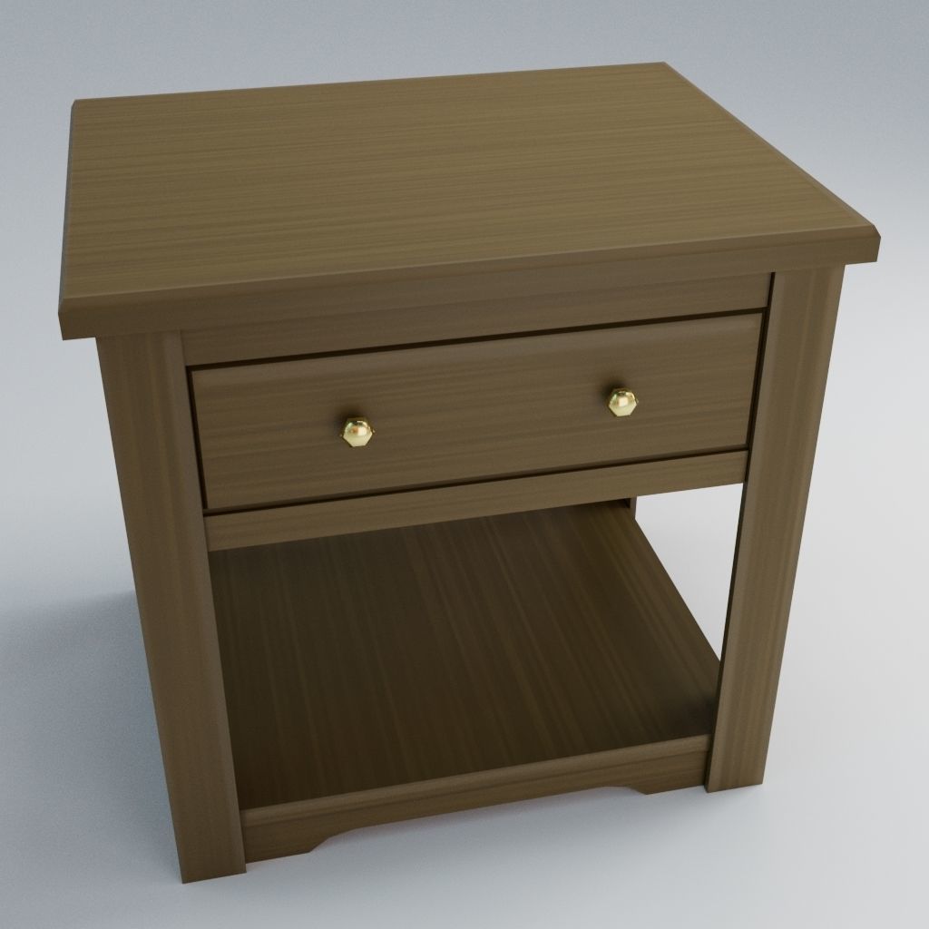End Table 3D Model