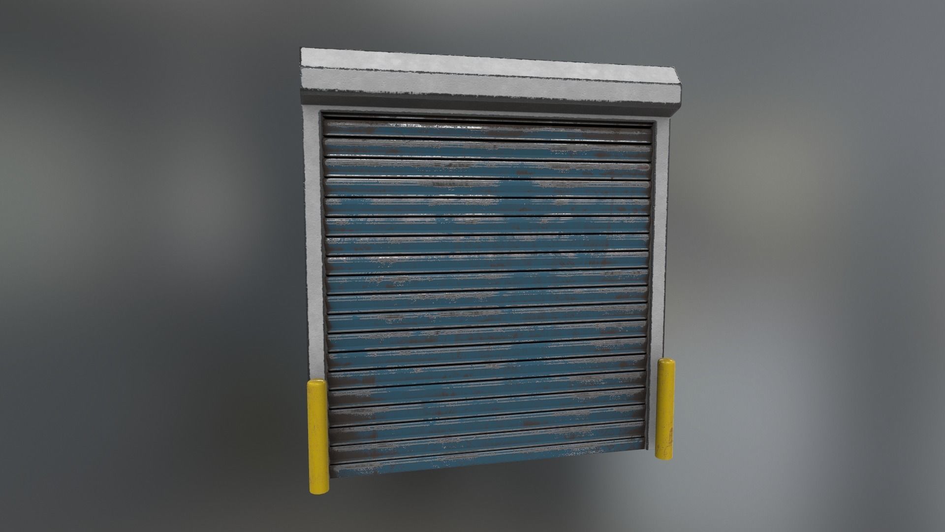 Roller Shutters Low-poly 3D model
