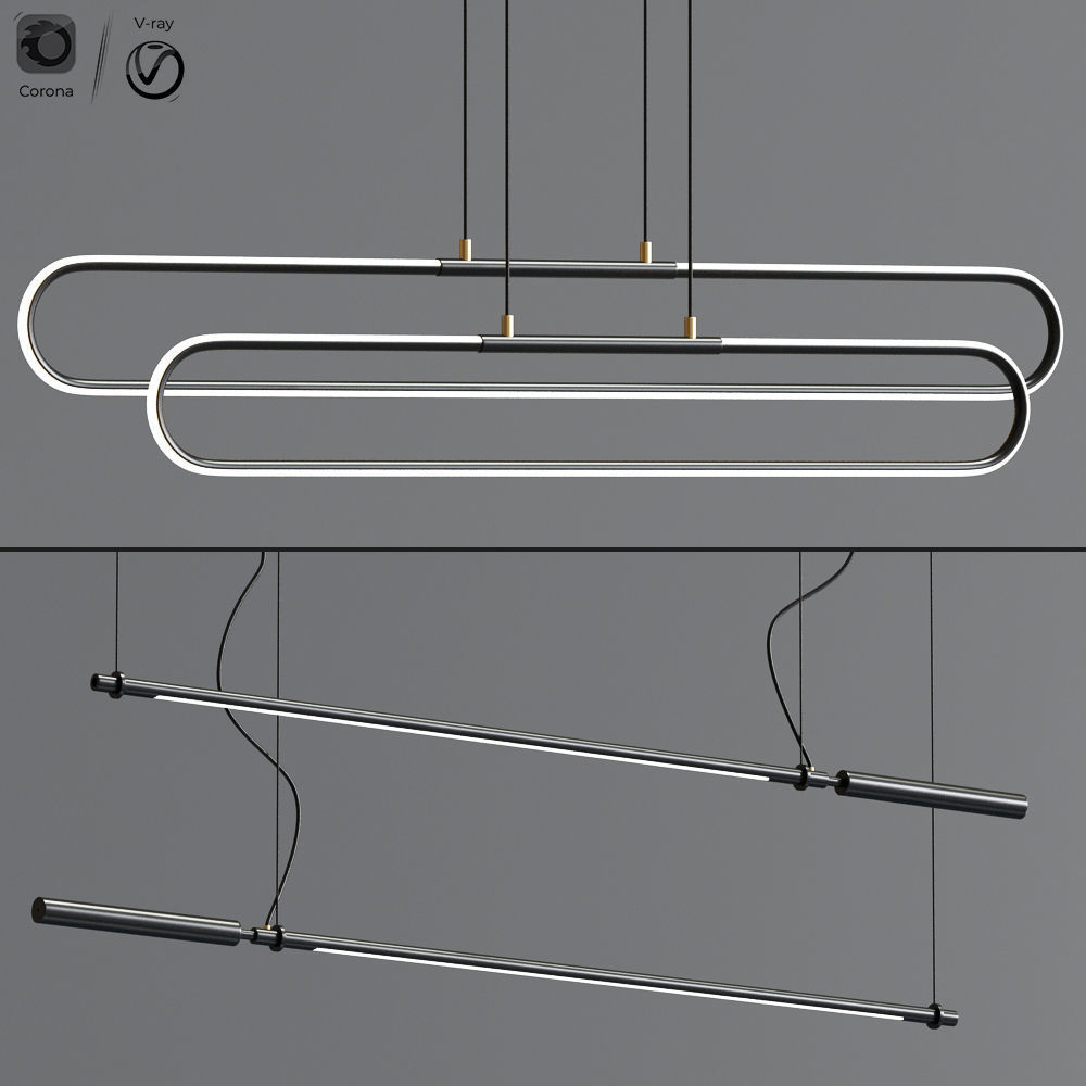 Calypso Linear Suspension Set 3D model