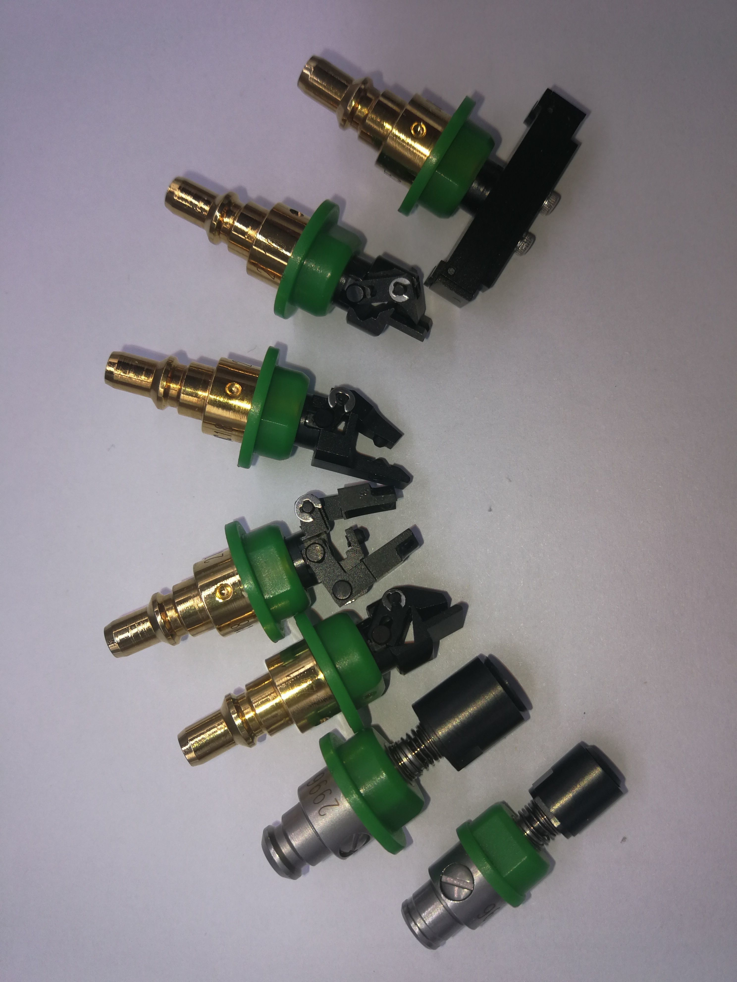 What is SMT gripper nozzle with component for PCB assembly 3D model