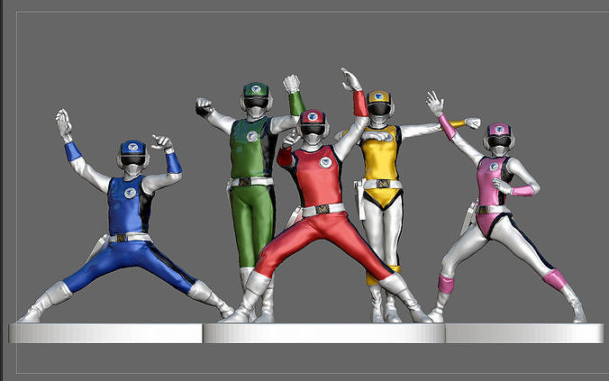 FLASHMAN STATUE Choushinsei FLASHMAN TV SHOW 3D model 3D printable ...