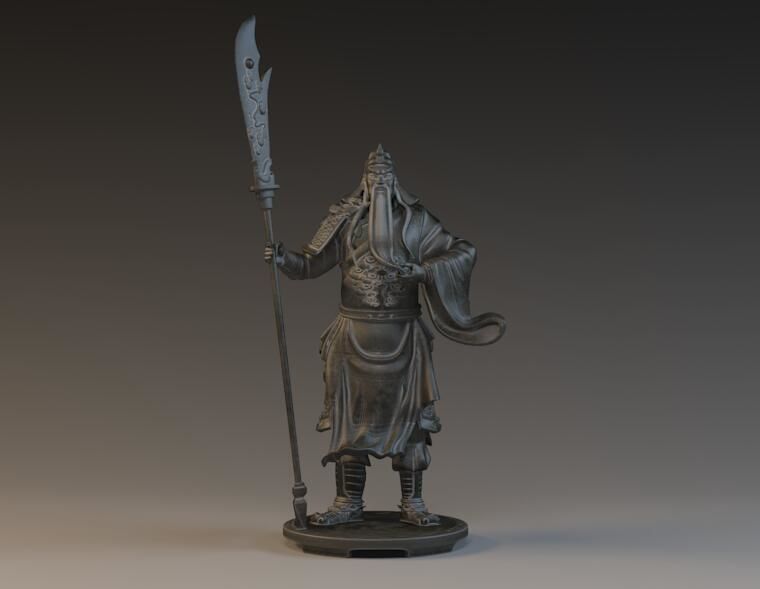 Guan Yu General Samurai trikru characters 3D printed