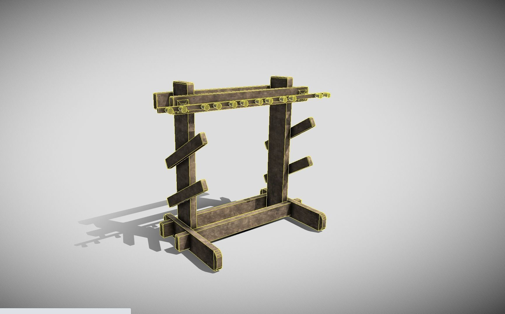 3D model Medieval Weapons Rack VR / AR / low-poly | CGTrader