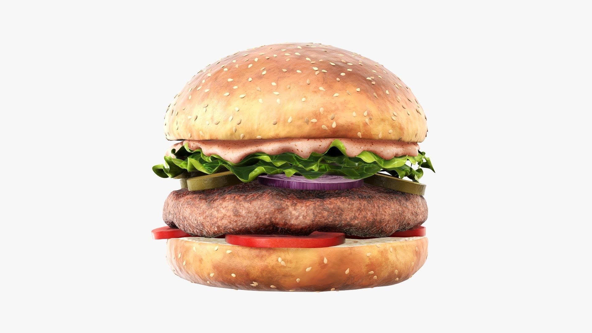 Fast food hamburger 02