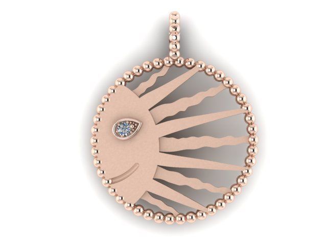 Smiley Sun Necklace