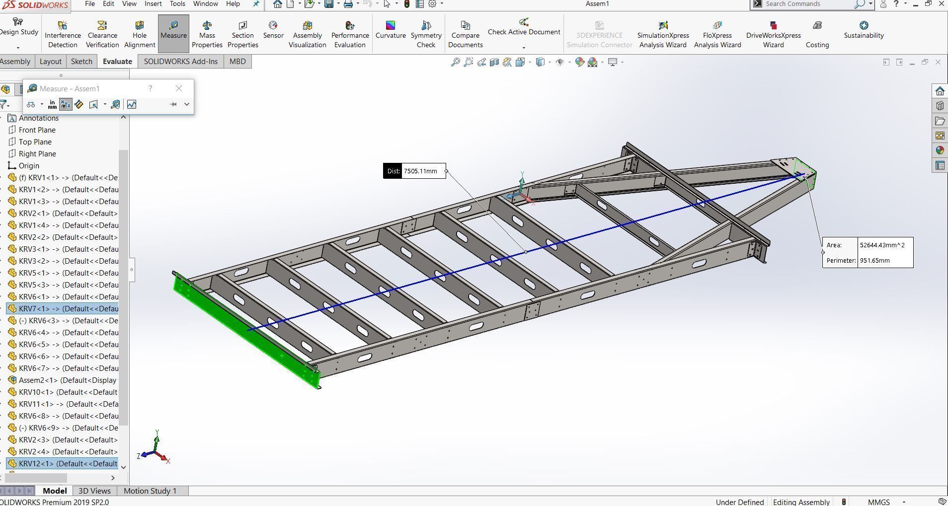 Caravan chassis 3D model CGTrader