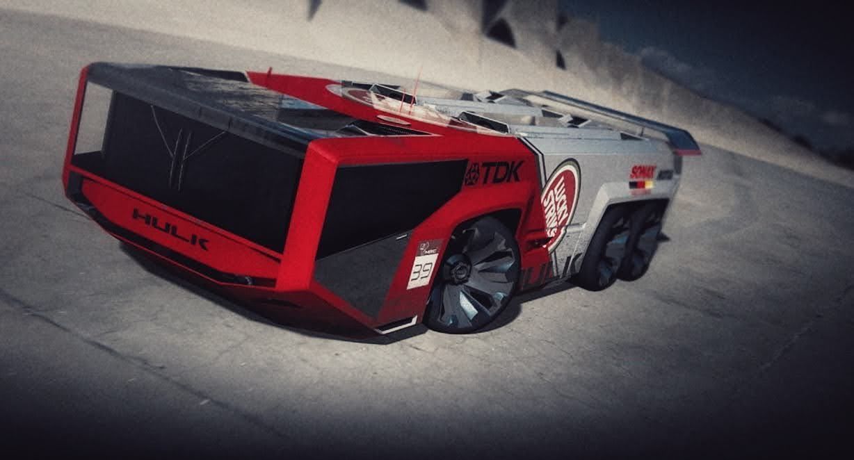 3D model HULK RACING TRUCK VR / AR / low-poly | CGTrader