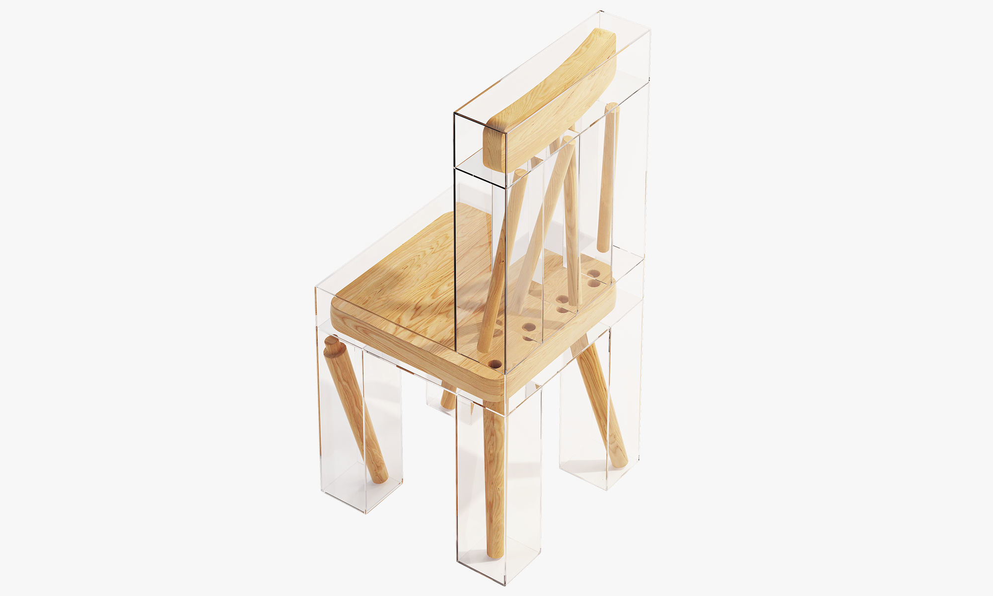 Exploded Chair by Joyce Lin 3D model CGTrader