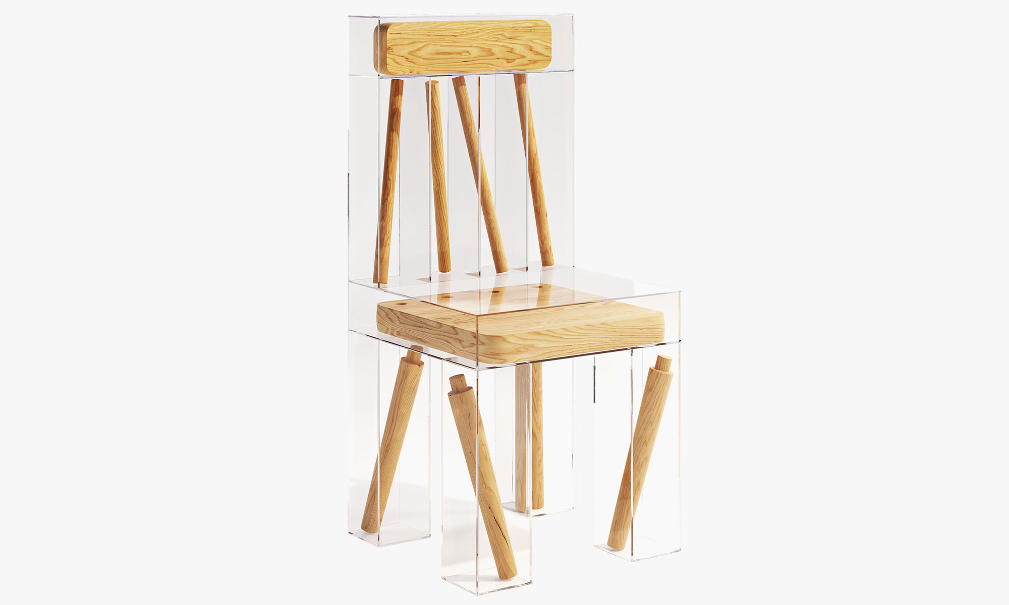 Exploded Chair by Joyce Lin 3D model CGTrader