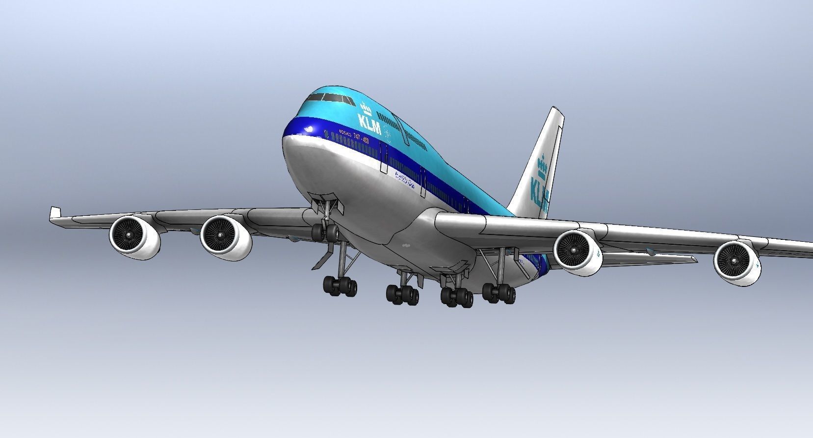 Boeing 747 3D model