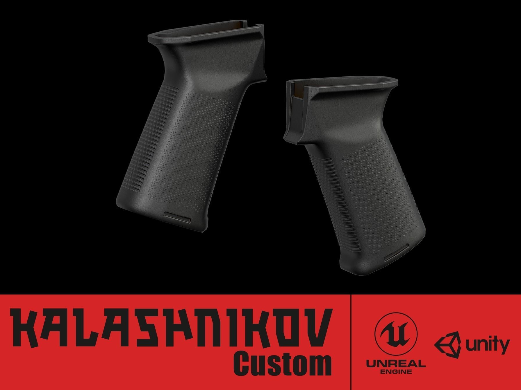 3D model AK - Pistol Grip - Magpul VR / AR / low-poly | CGTrader