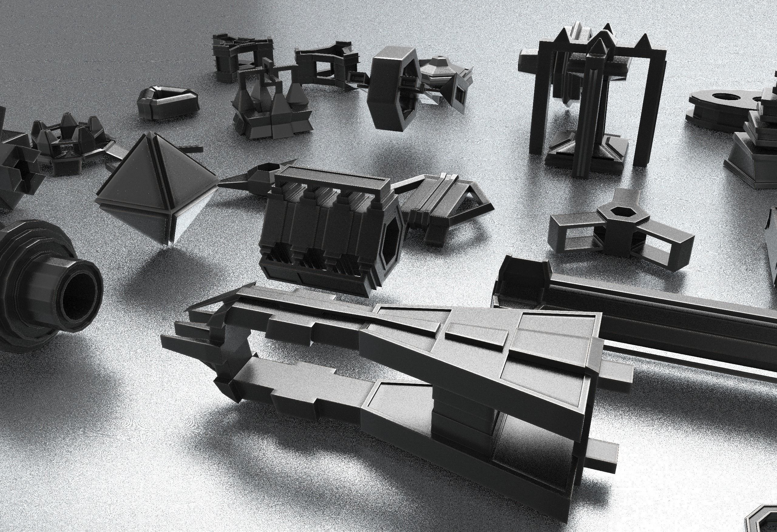 Kitbash-5 metal structure 3D model | CGTrader