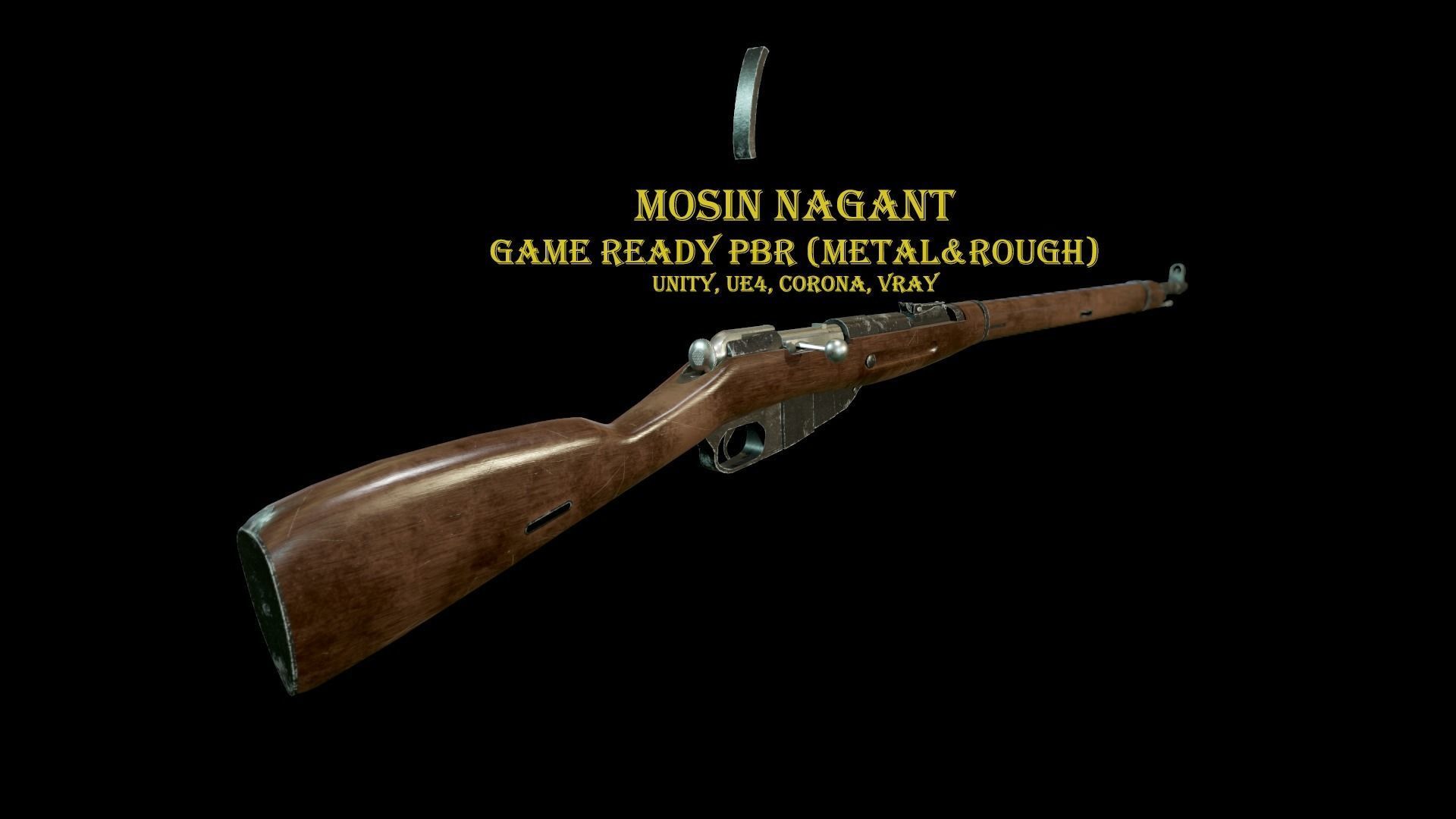 Mosin Nagant Rifle scratched
