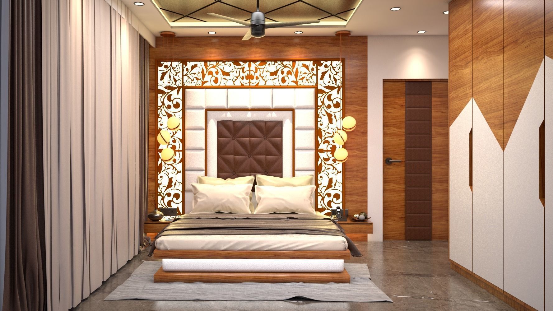 Interior Flat Design- Master bedroom