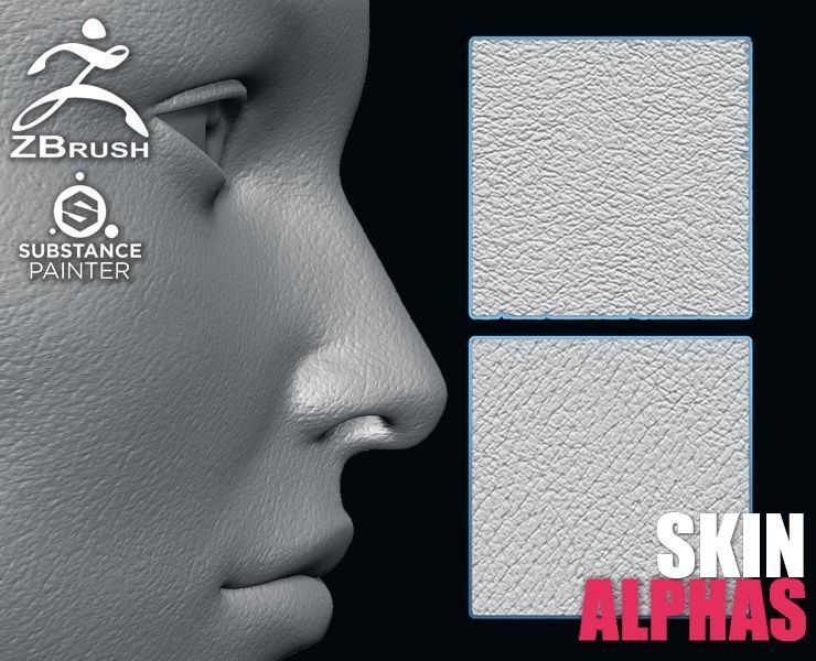 Skin Alphas ZBRush