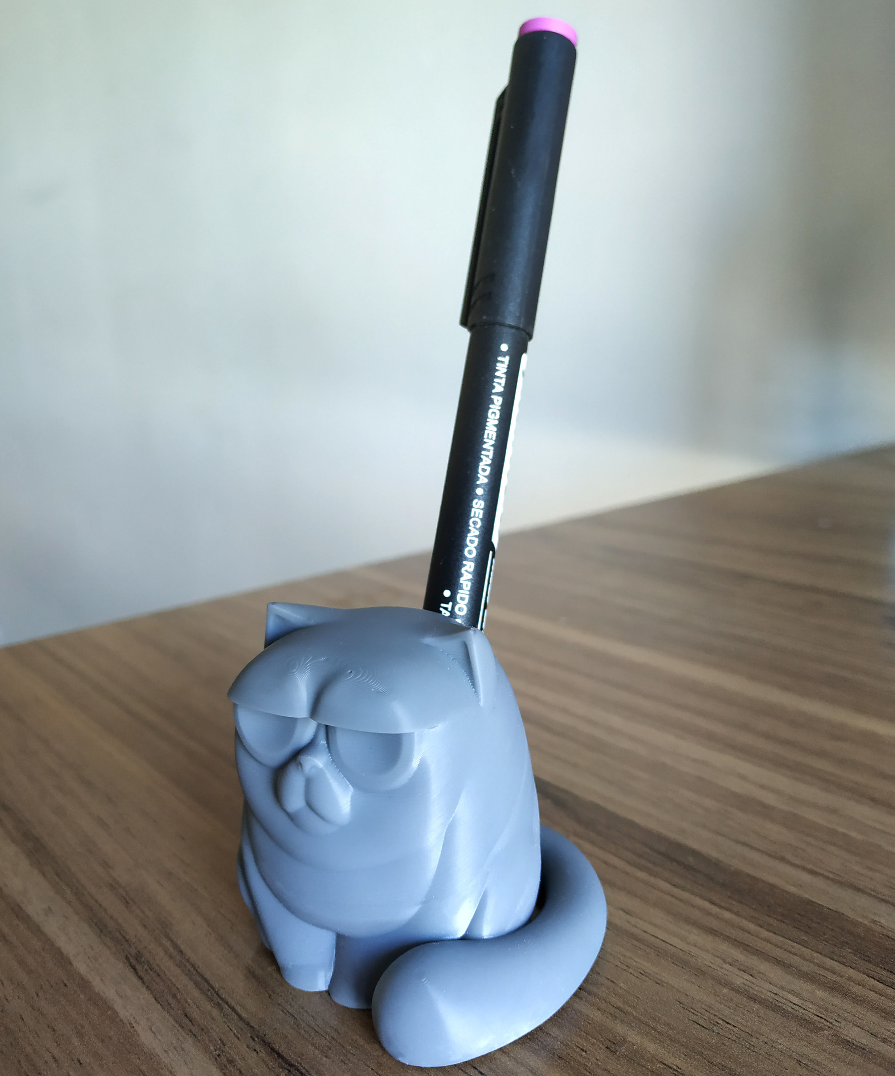 Grumpy Cat Pen Holder free 3D model 3D printable CGTrader