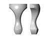 Antique Queen Anne Leg and Feet 3D model 3D printable | CGTrader