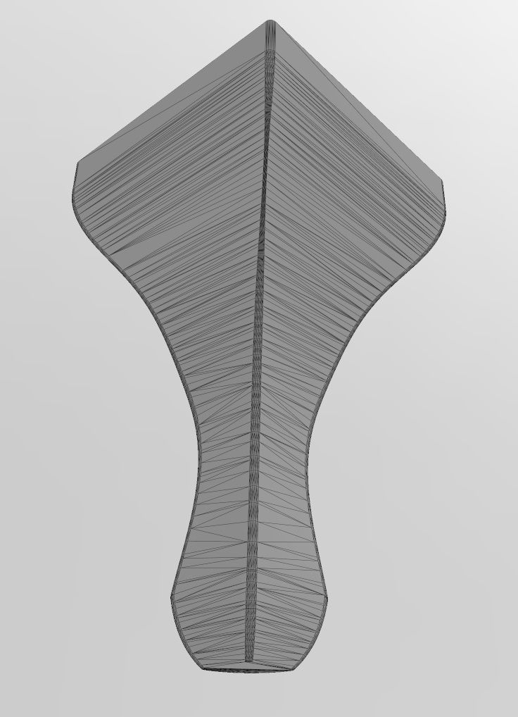 Antique Queen Anne Leg and Feet Relief 3D model 3D printable | CGTrader