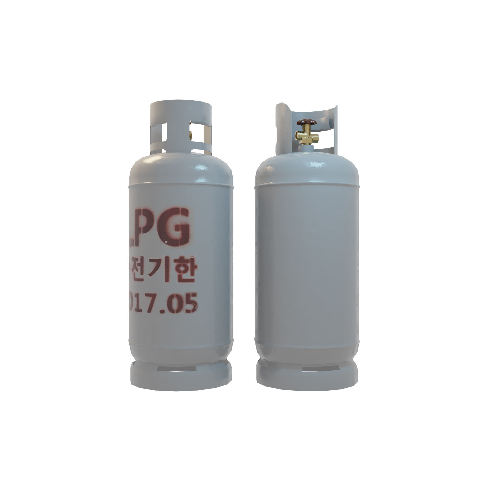 LPG Gas Tank Low-poly 3D model