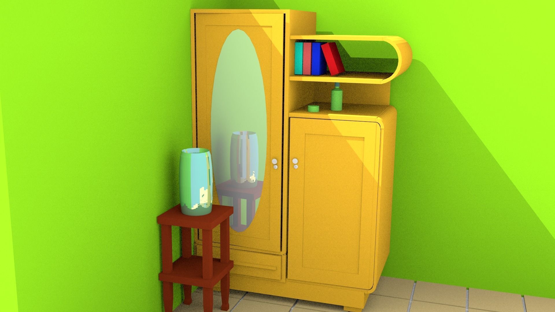 Simple cupboard 3D model
