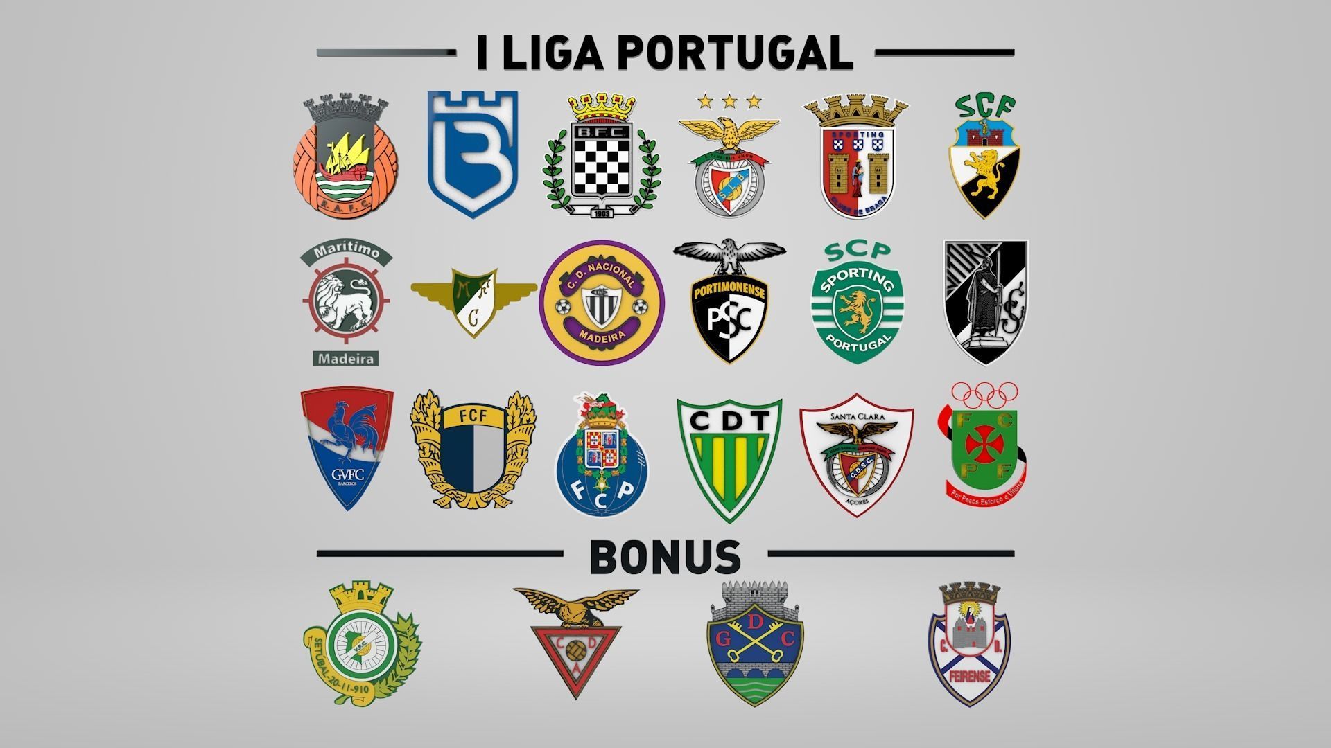 Logotype Portuguese League 3D Club Logo CGTrader