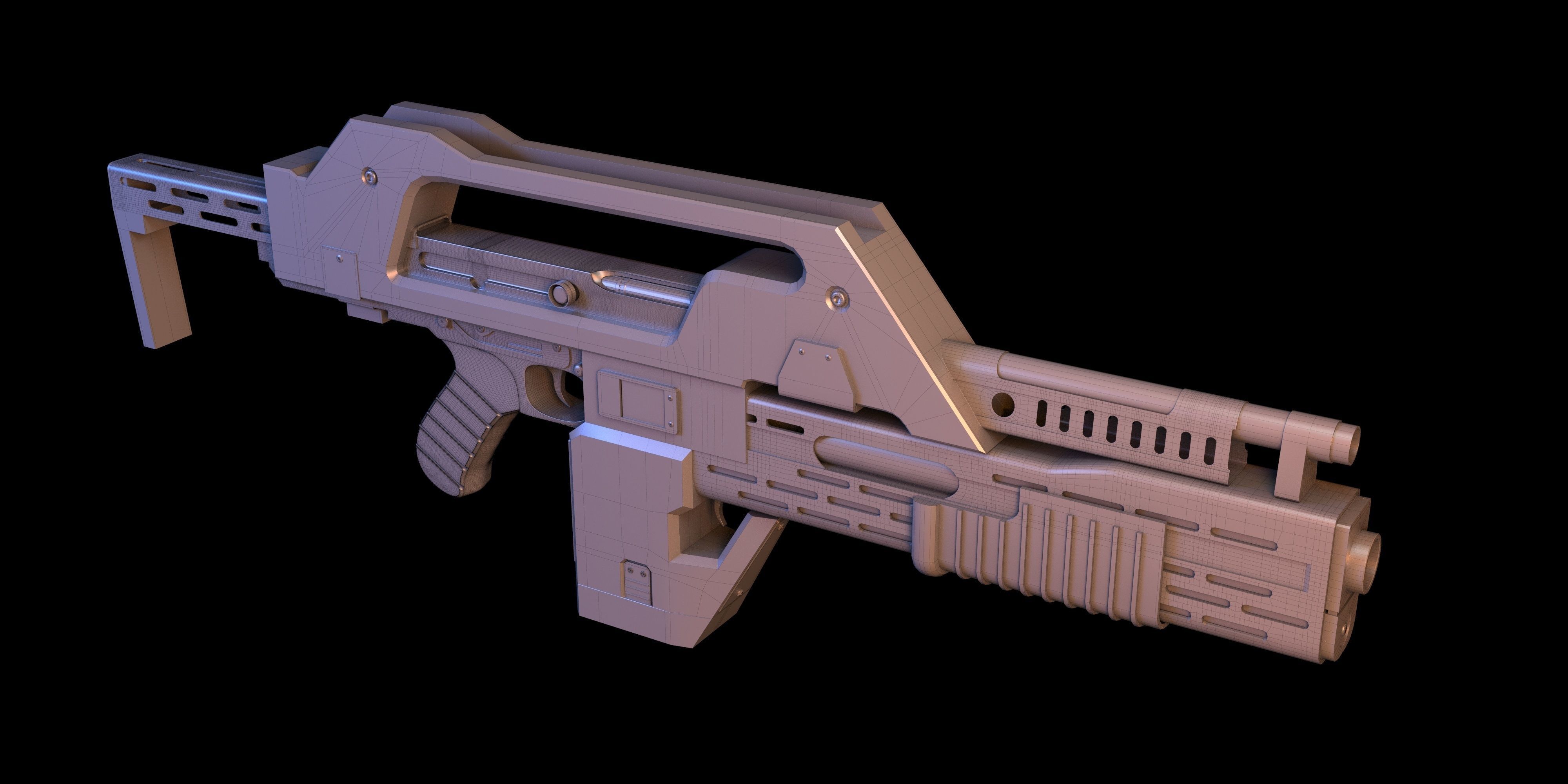 M41A Pulse Rifle Alien 3D model | CGTrader