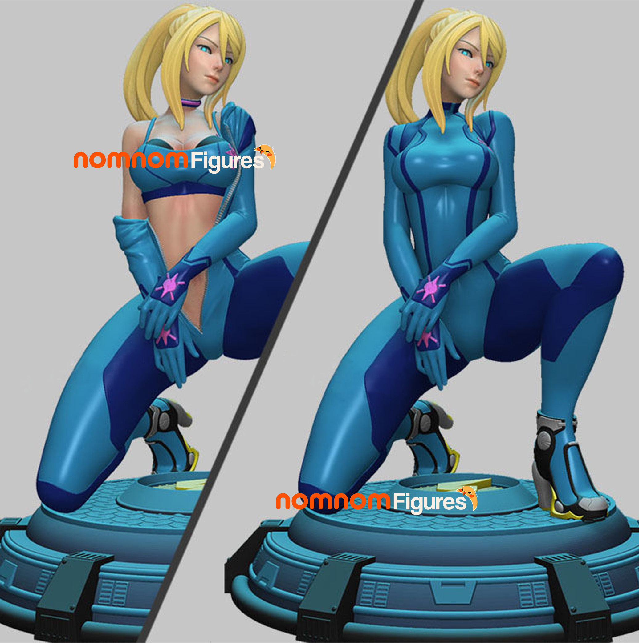 Samus Aran - Version 1 and 2 3D model 3D printable | CGTrader
