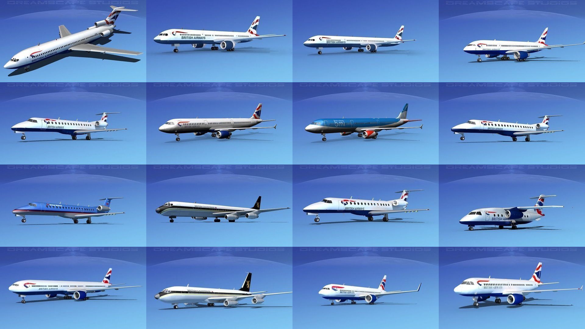 39 British Airways Jetliners