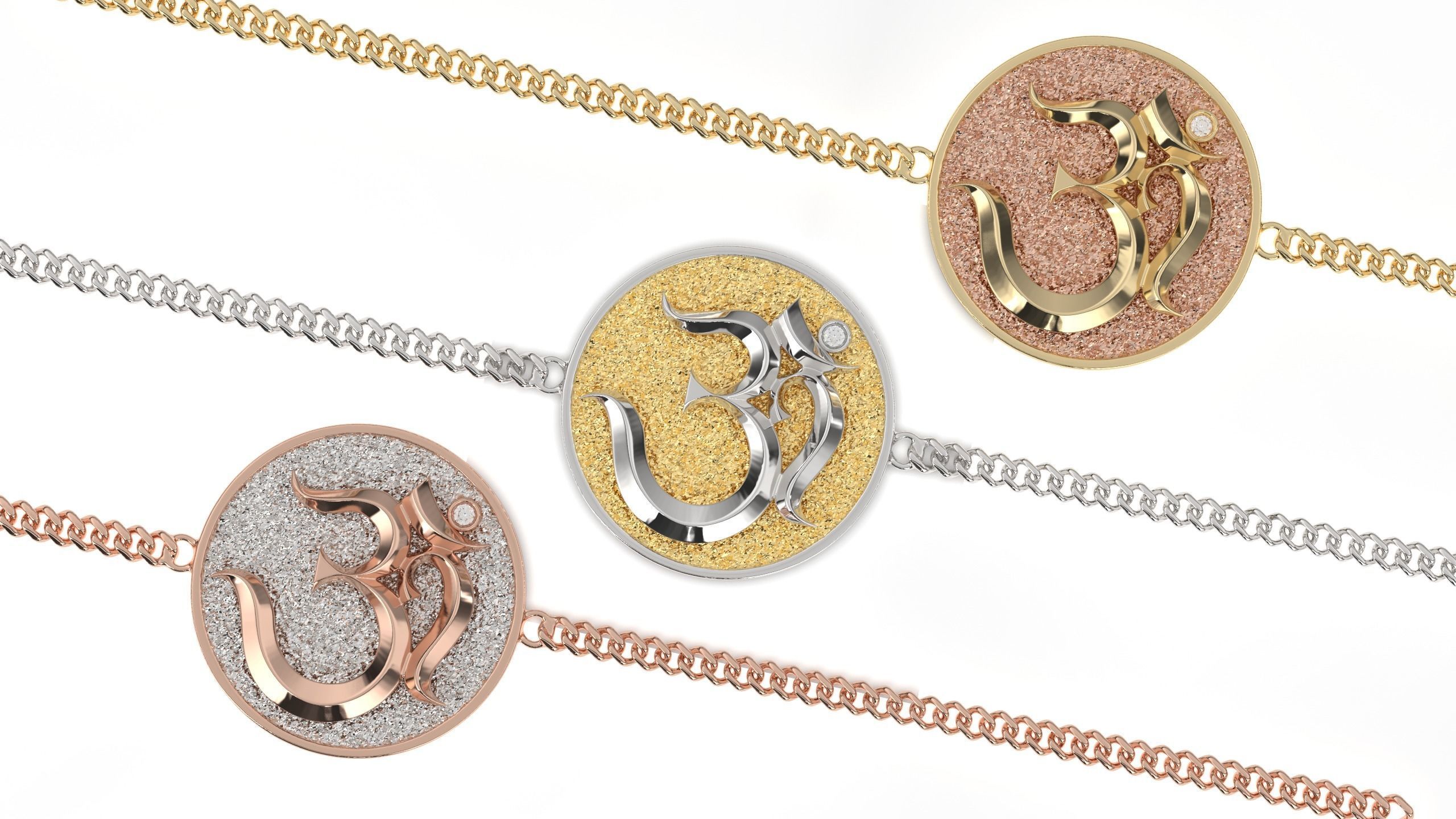 om soul bracelet pendant