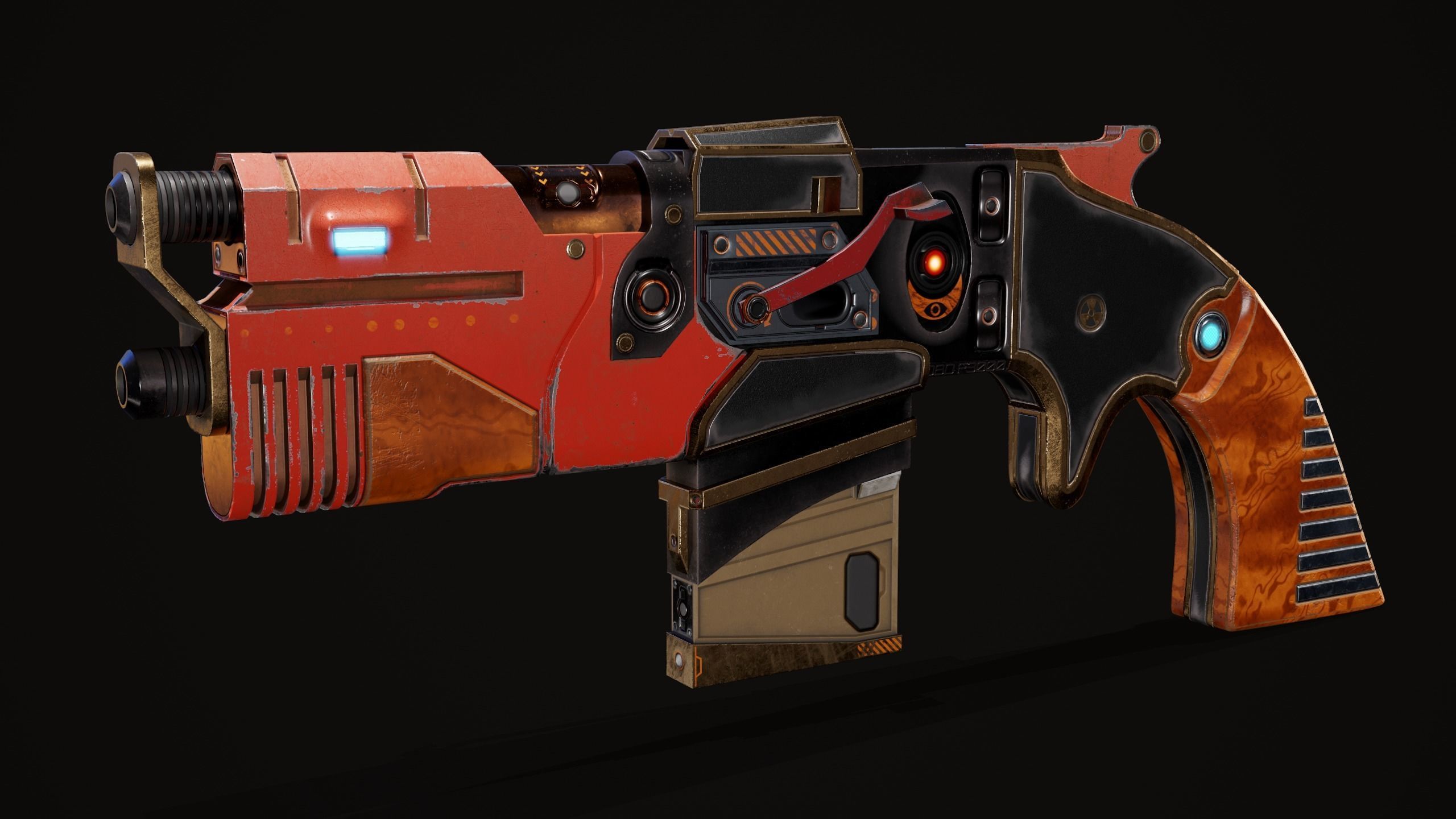 Space Gun in SCIFI 3D model CGTrader