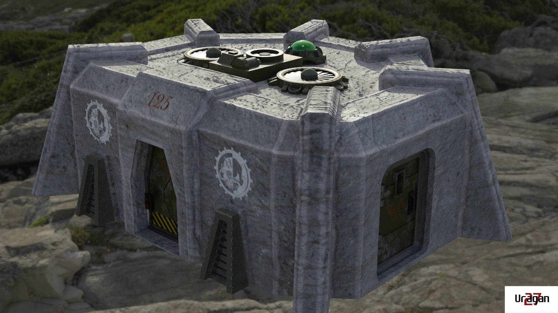 Bunker free VR / AR / lowpoly 3D model CGTrader