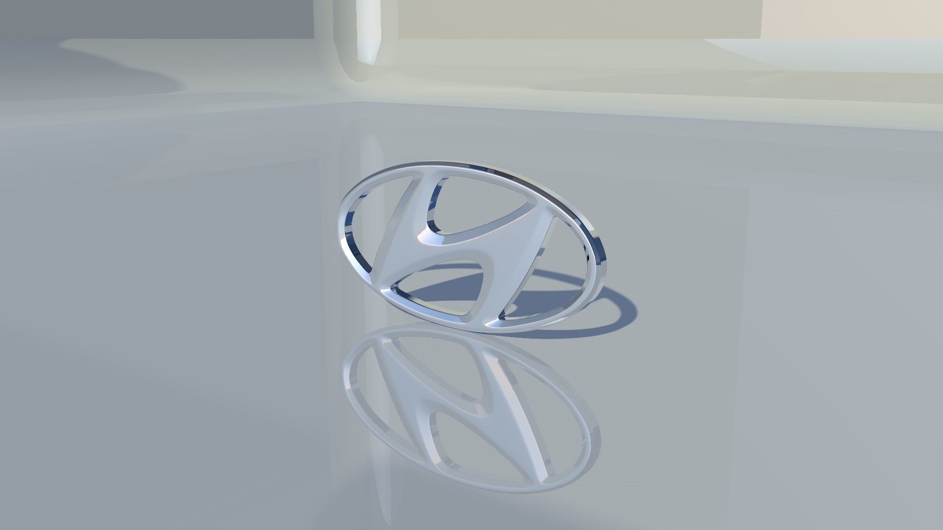 Hyundai Emblem 3D model CGTrader