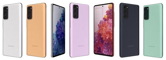 Samsung Galaxy S Fe All Colors 3d Model Cgtrader
