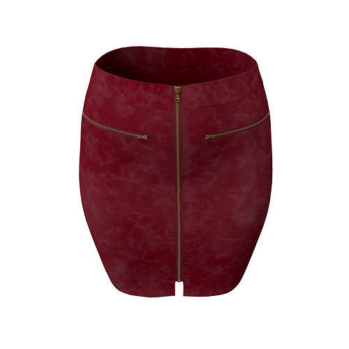 3d realistic leather skirt 3D model