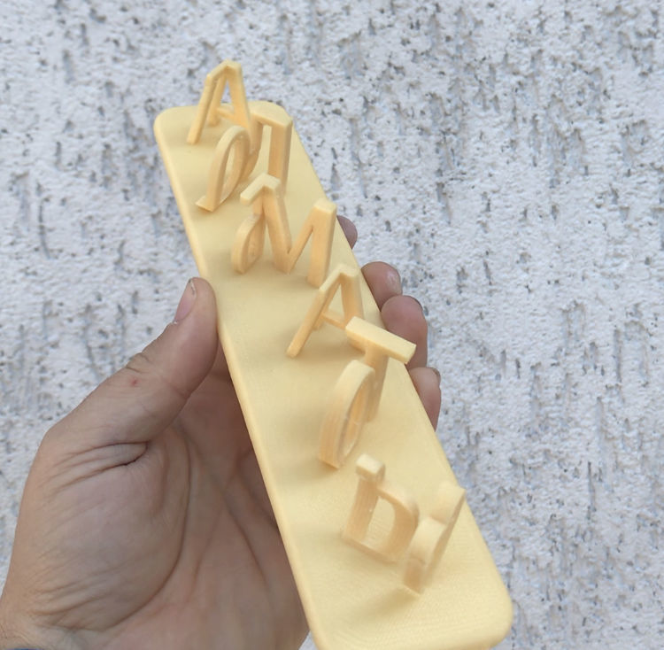 Two Words Ambigram 3D model 3D printable CGTrader
