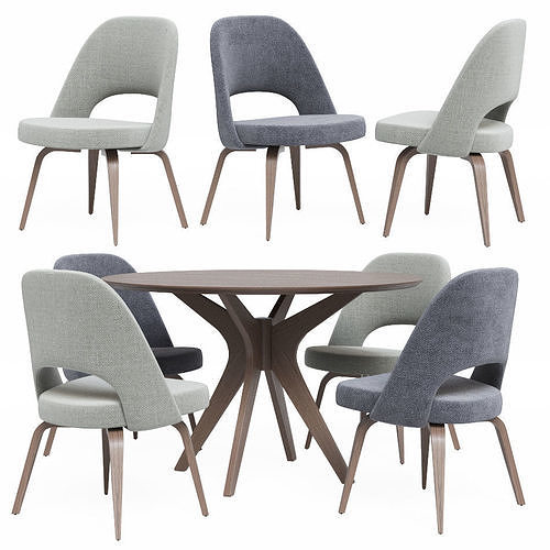 Modern Dining Set 11 3D model