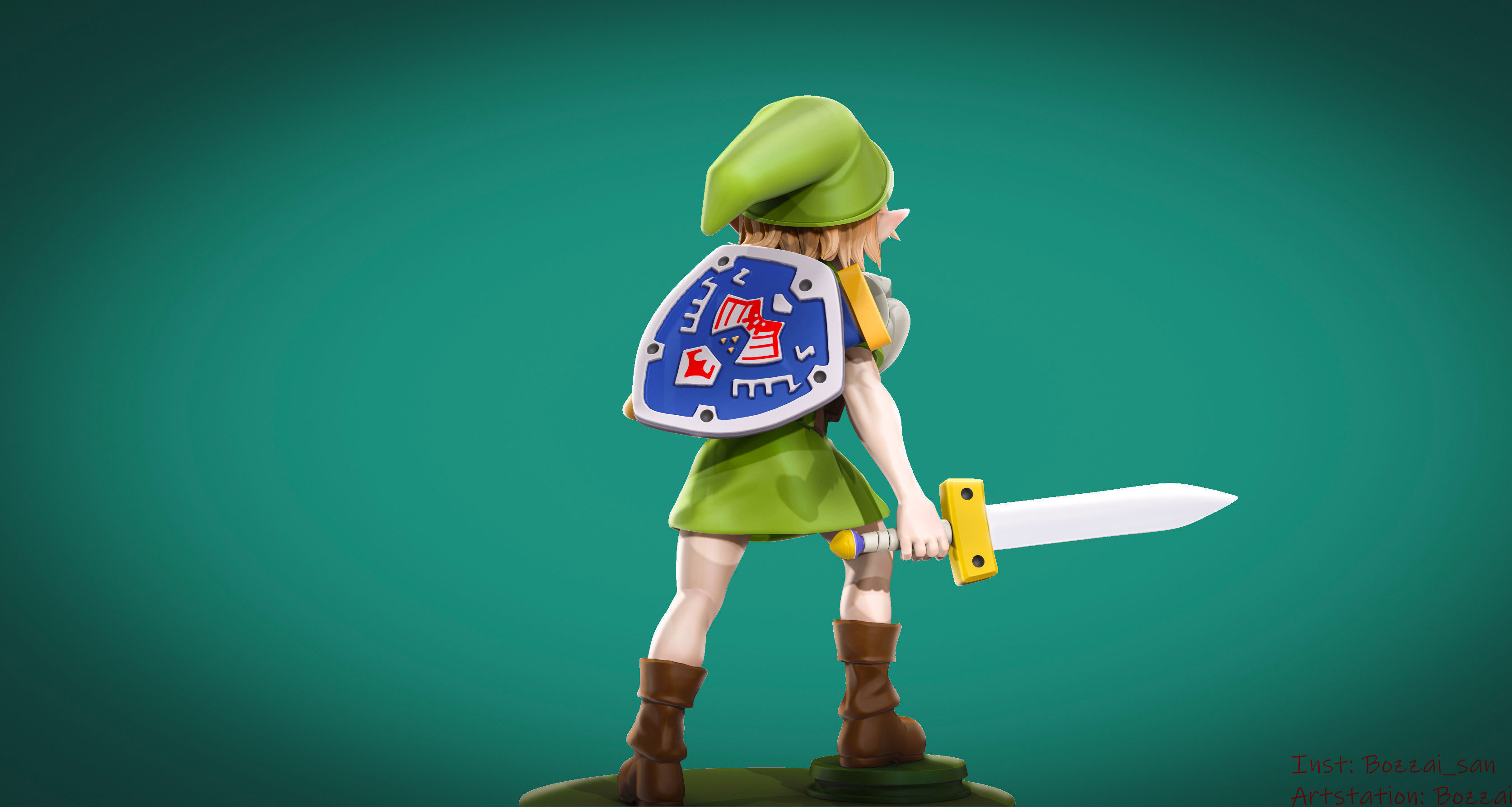 The Legend of Zelda Link 3D model 3D printable | CGTrader