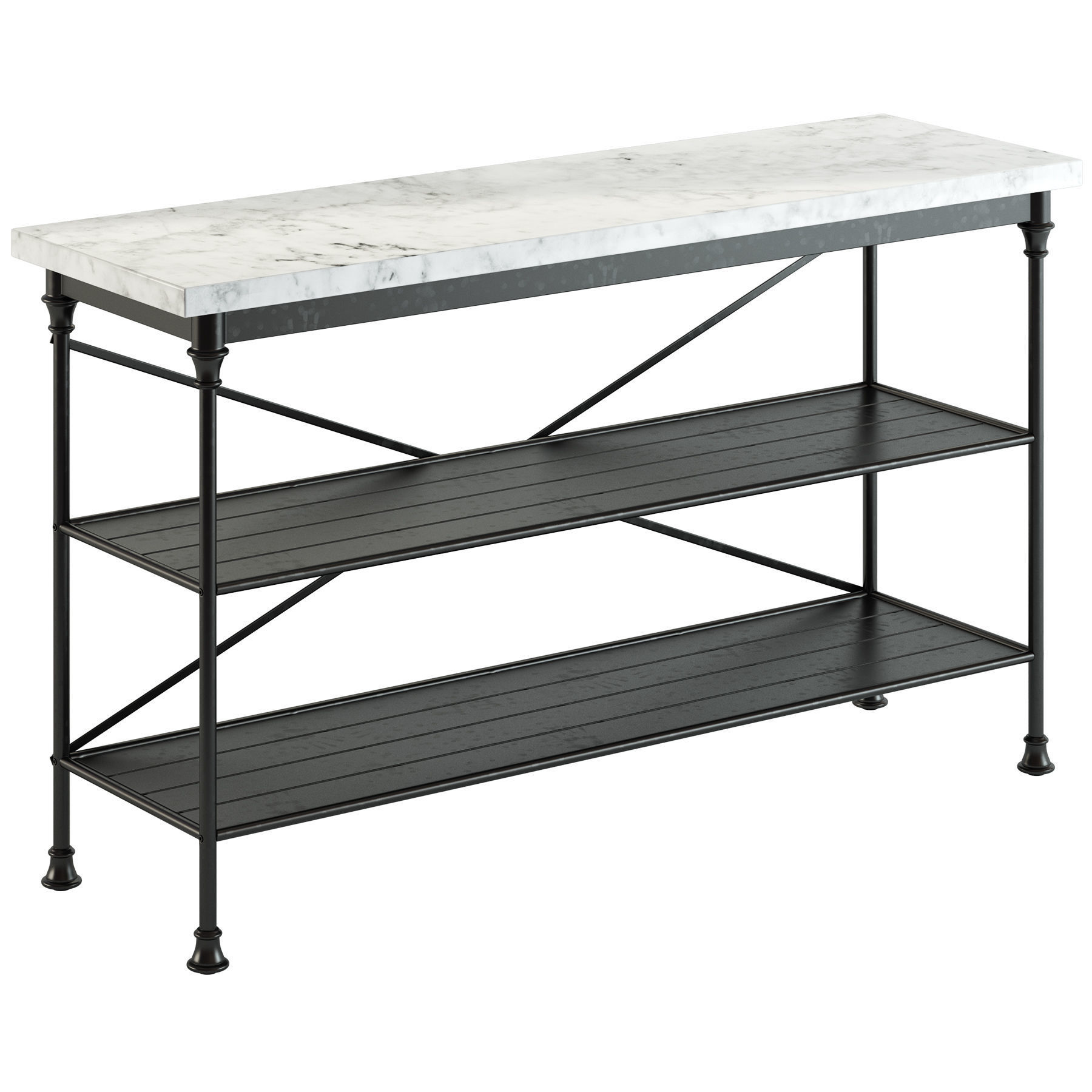 3D model Crate and Barrel French Kitchen Bakers Rack