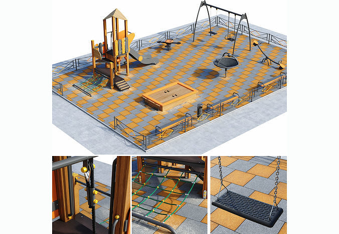 Children playground 3D model