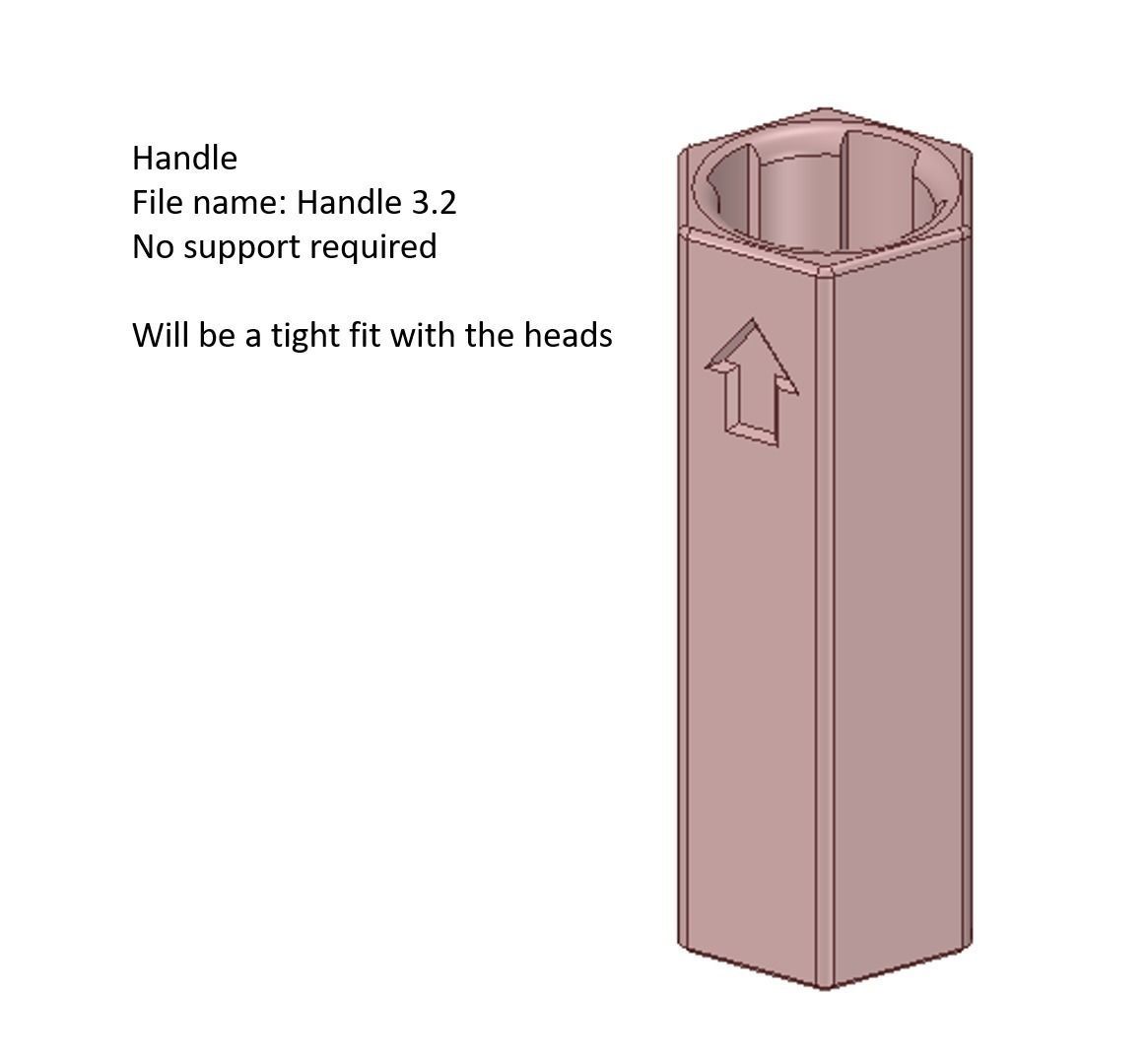 Rotating Paint Handle 3D model 3D printable CGTrader