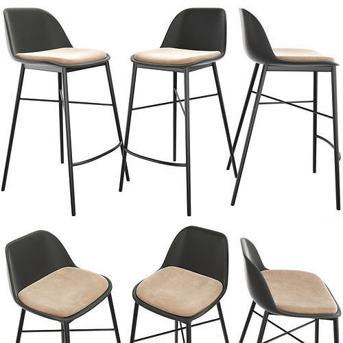John Lewis Whistler Bar Stool 3D model