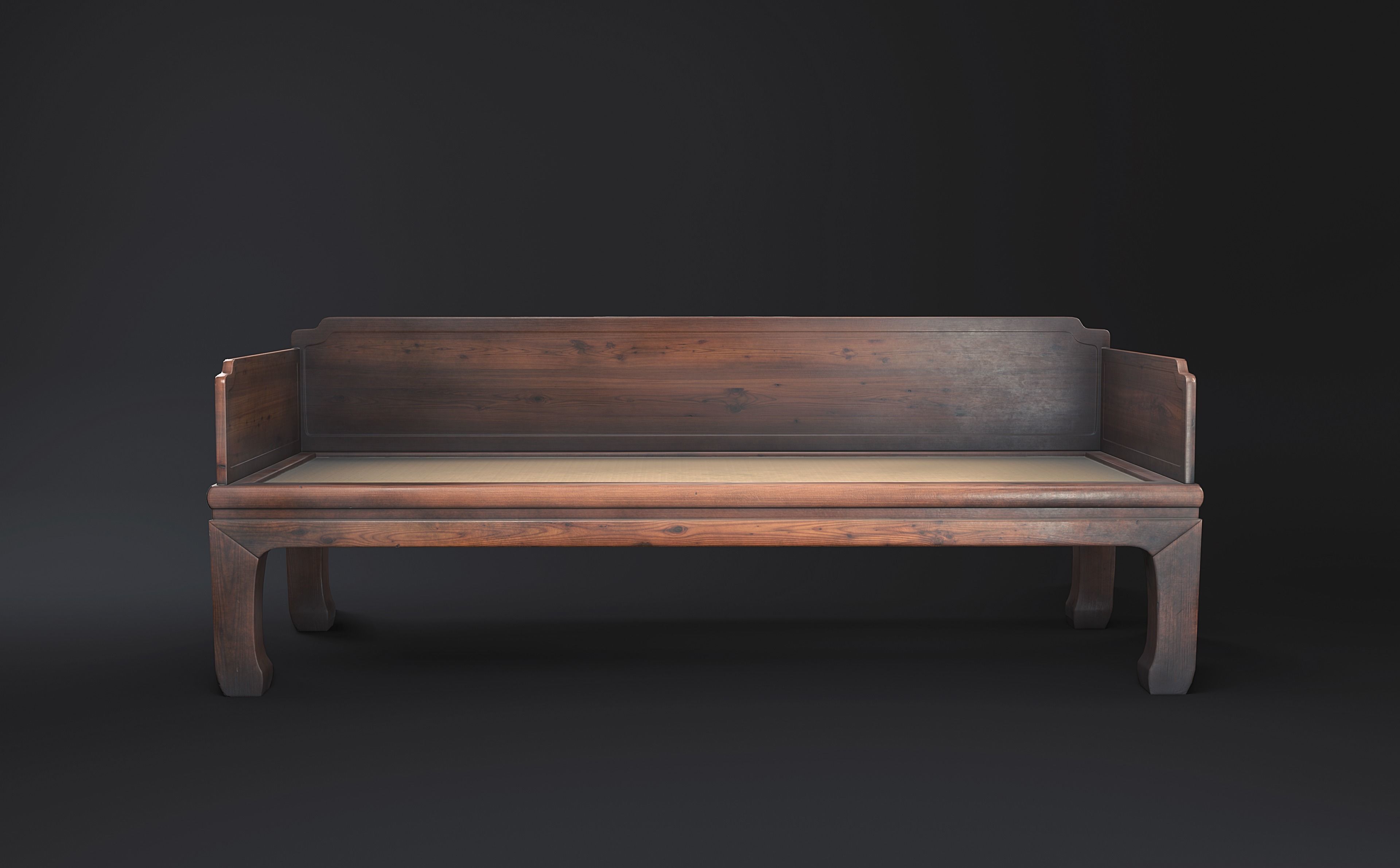 Chinese Sofa 3D asset VR / AR ready CGTrader