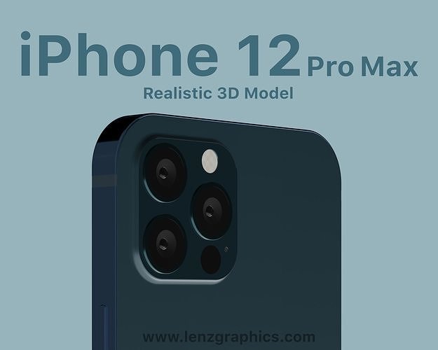 Iphones 12 Pro Max Pacific Blue Mockup Scene Prototypes
