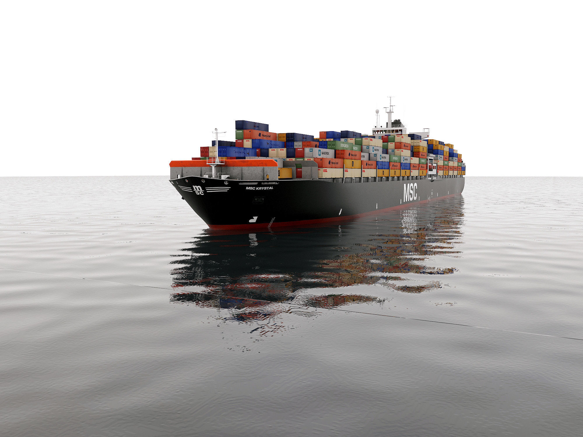3D model Container ship lowpoly VR / AR / low-poly | CGTrader