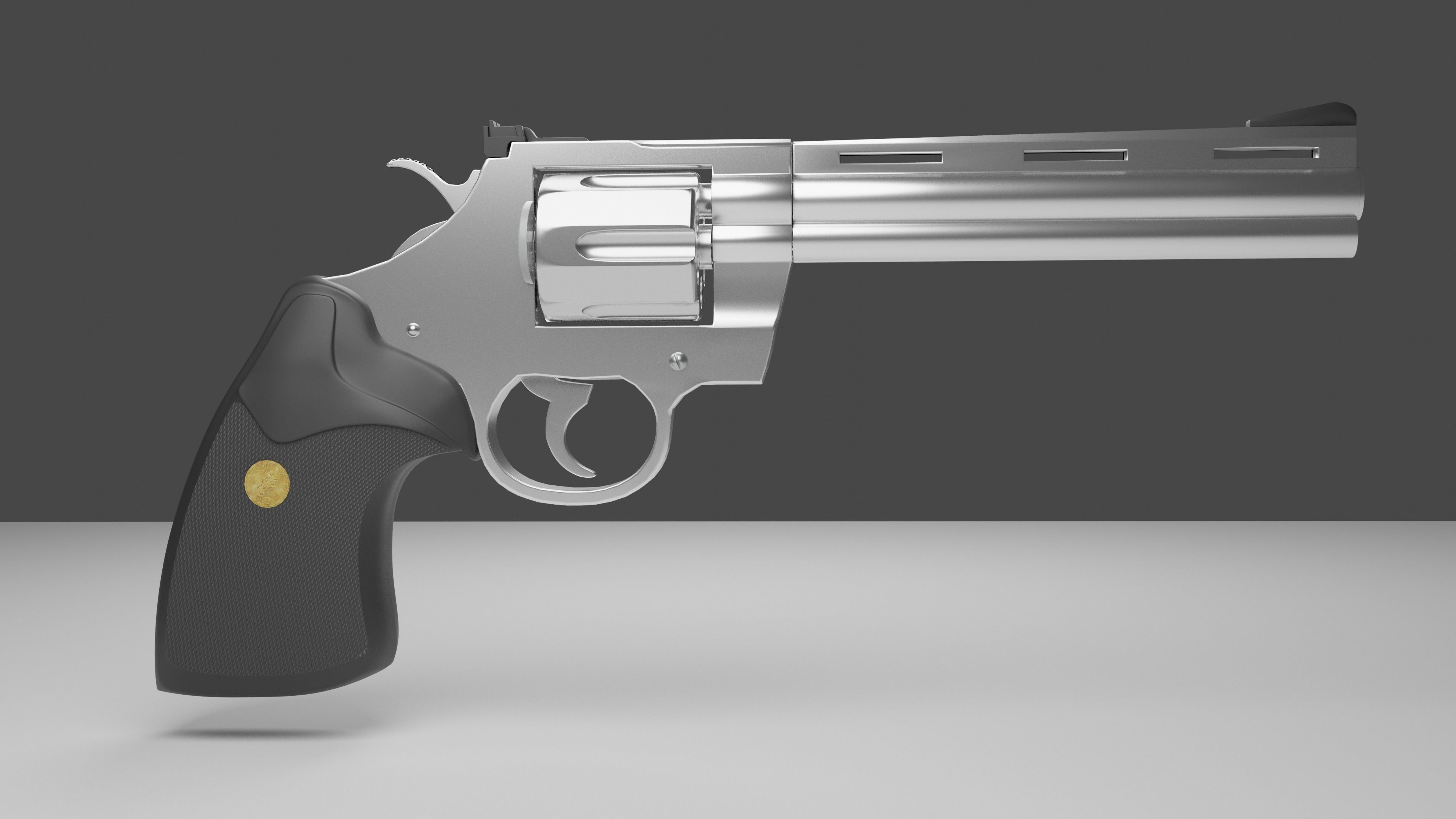 Revolver Colt Python 357 3D model | CGTrader