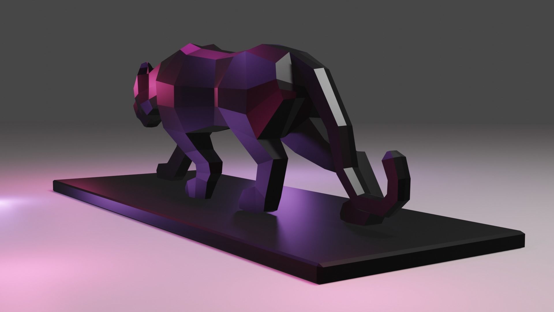 Black Panther Statue for 3D Printing 3D model 3D printable | CGTrader