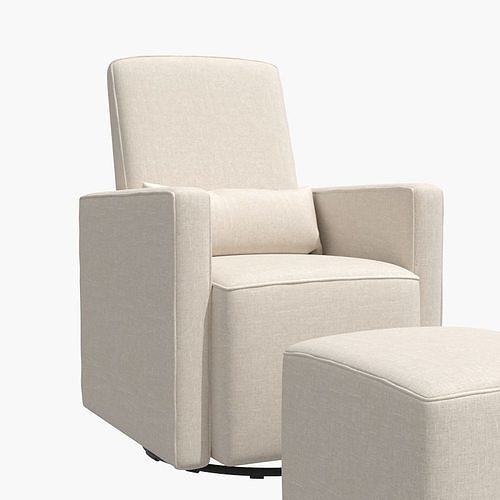 olive glider and ottoman