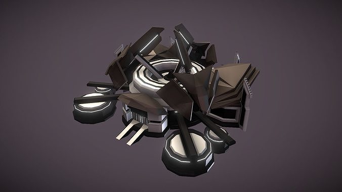Gas Centrifuge Low-poly 3D model