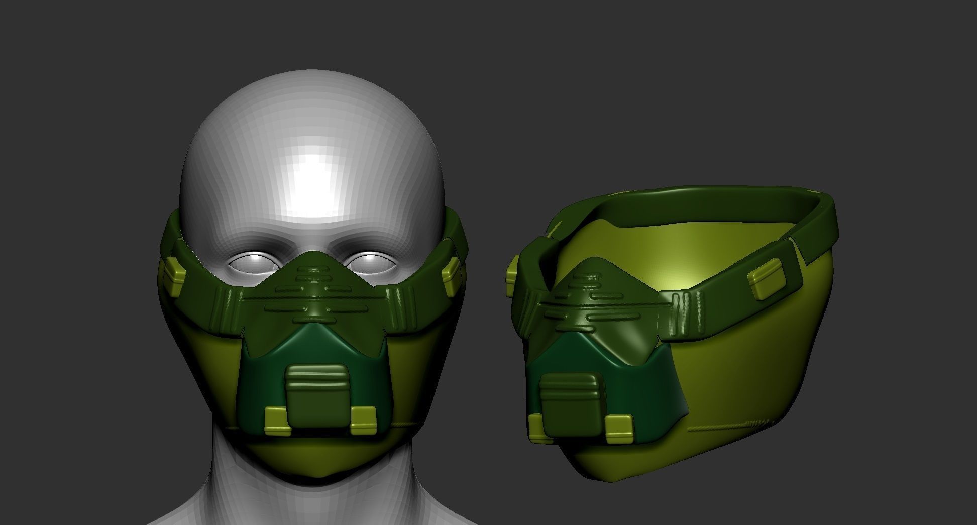 helmet high poly sculpt 3d printable
