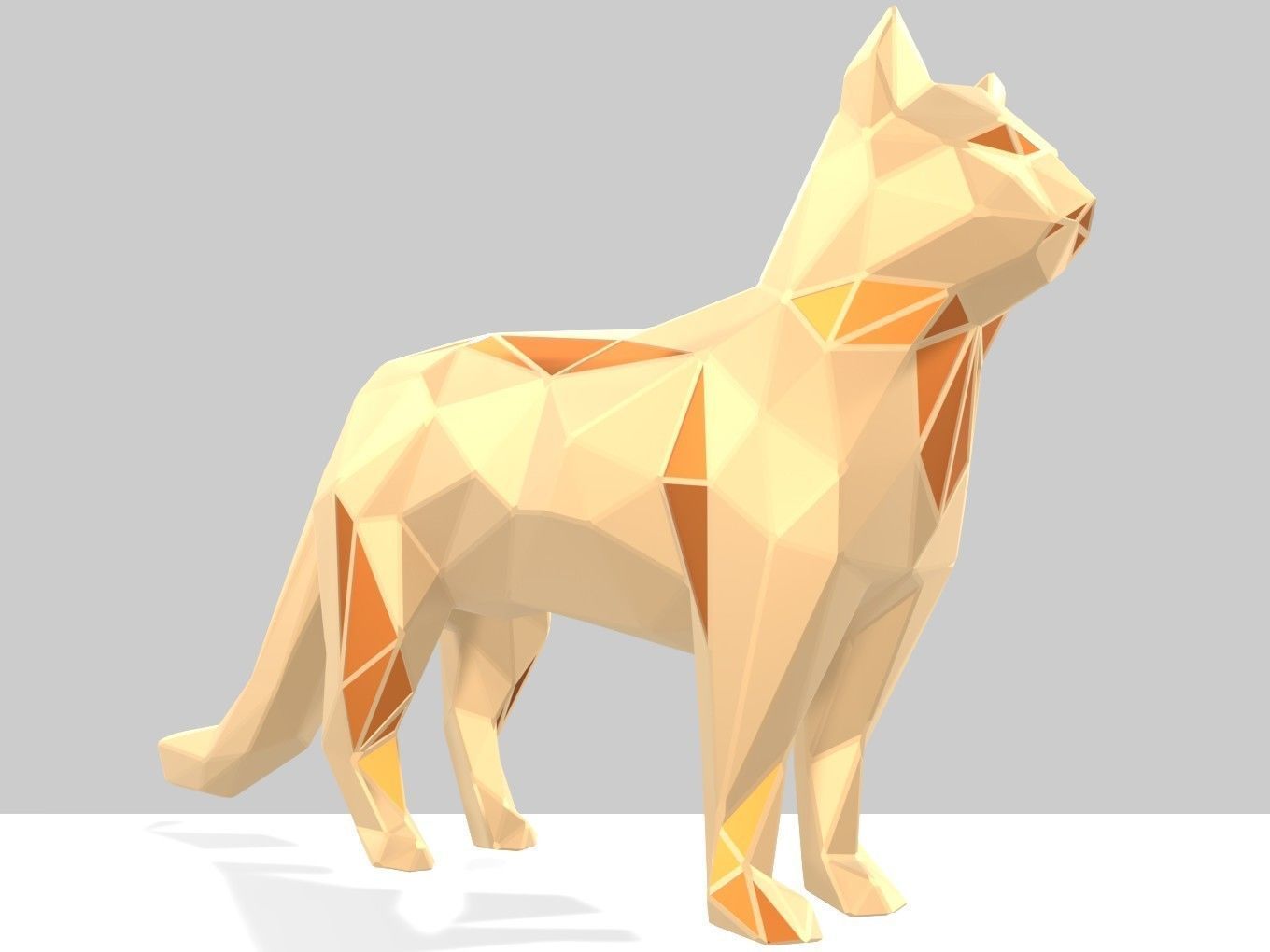 Polygonal Cat Printable